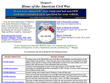 Tablet Screenshot of civilwarhome.com